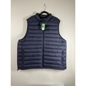 Solaris Big/Tall Men's Natural Down Lightweight Packable Quilted Puffer Vest 3XB